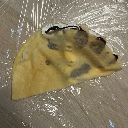 クレープ手順４（巻き１）