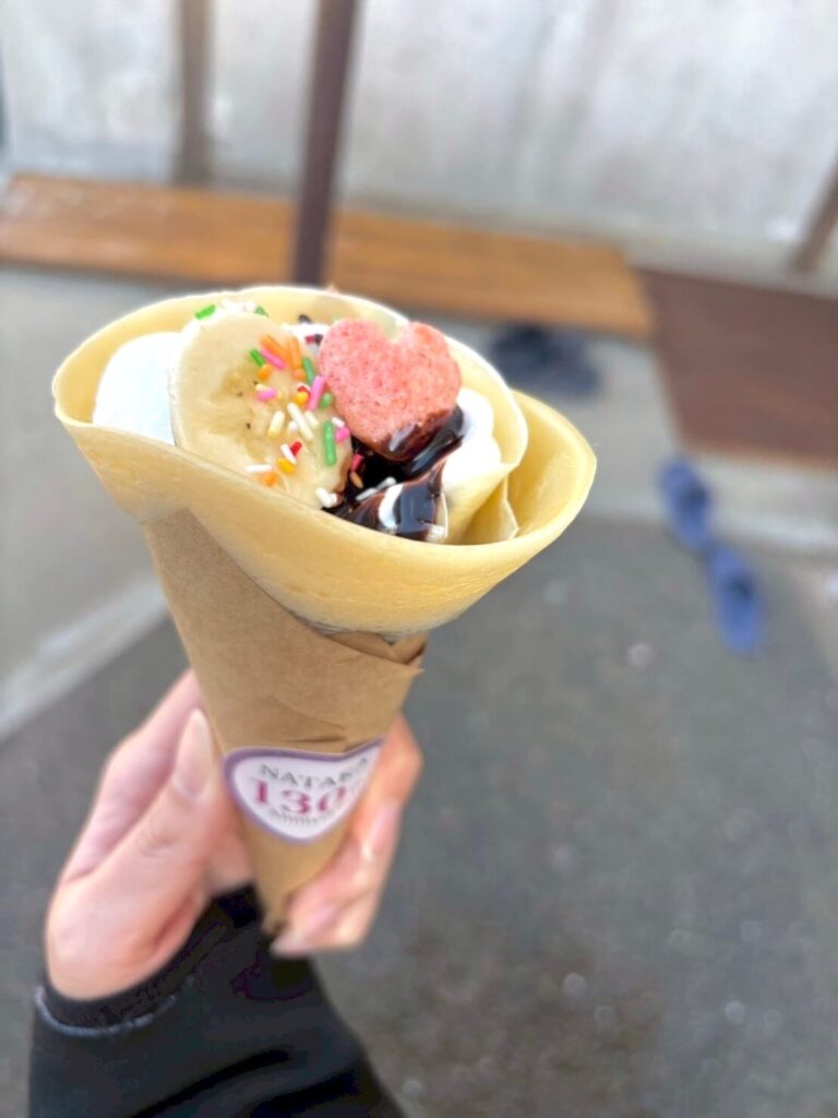 完成したクレープのアップ写真｜初出店でのクレープ